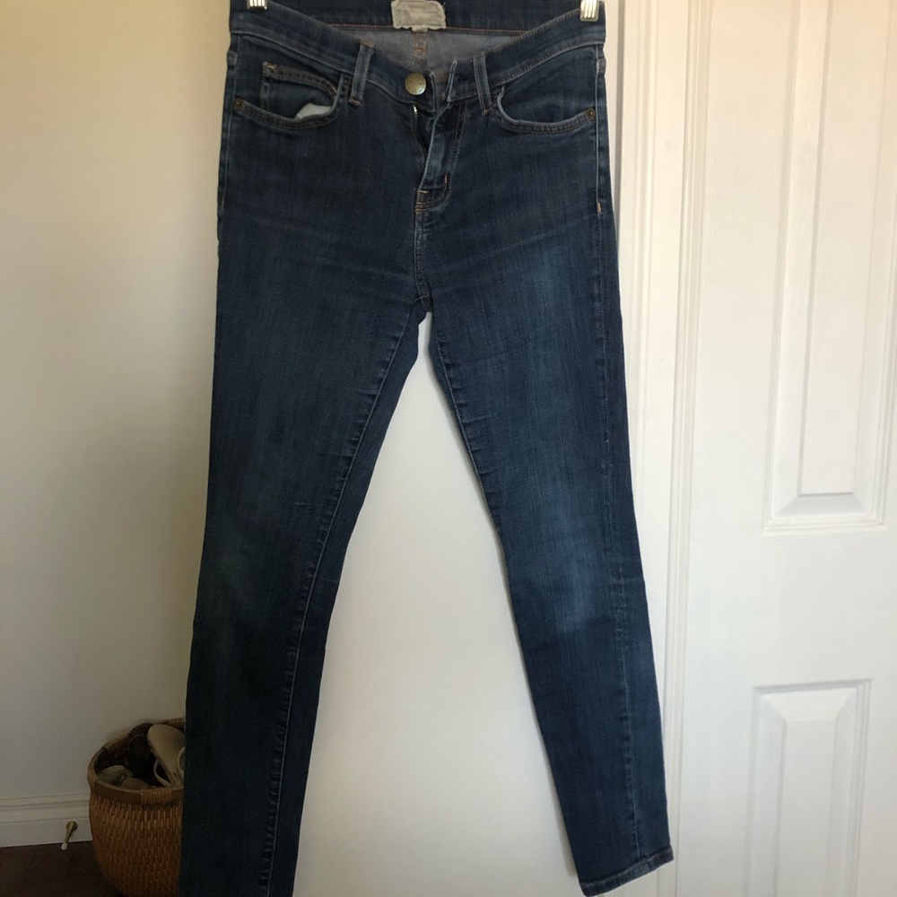 Current/Elliott High Waist Ankle Skinny Jean